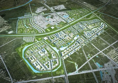 Decision on investment policy for the project of construction of urban and service area in the West of Cho town, subdivision A - Area 3